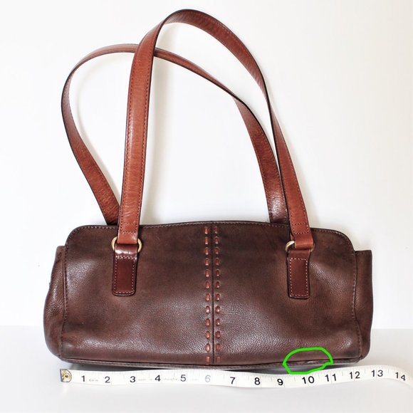 Fossil Vintage Brown Leather Shoulder Bag - Picture 8 of 9